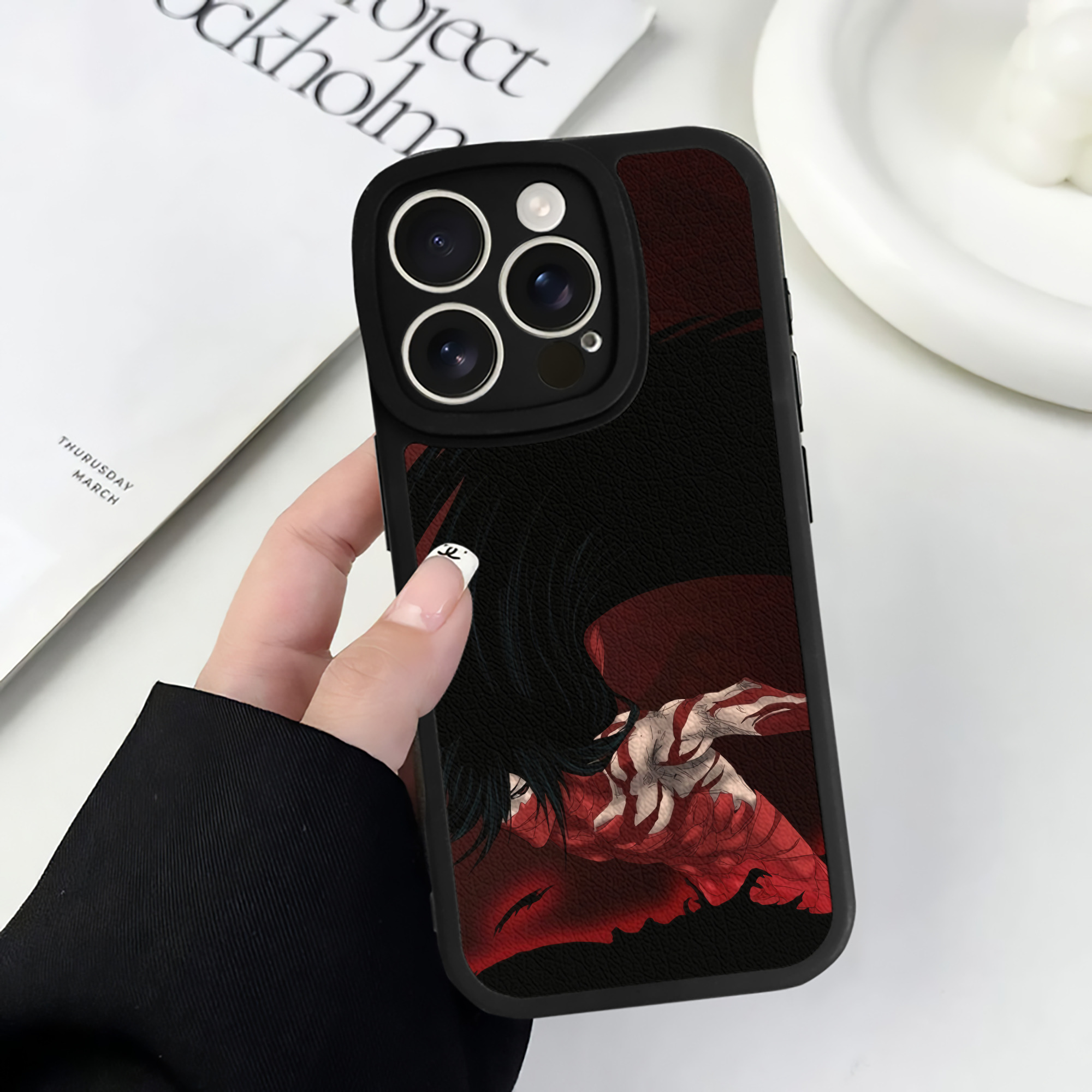 （画像用） ブリーチ BLEACH 【iPhone 16シリーズ対応】シリコンスマホケース（レザー調） 材質：シリコン